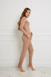 Loungewear golf z Tencelu - camel