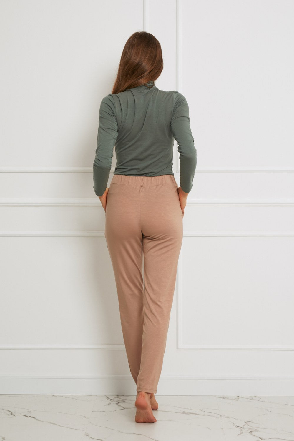 Loungewear golf z Tencelu - zielona agawa_3