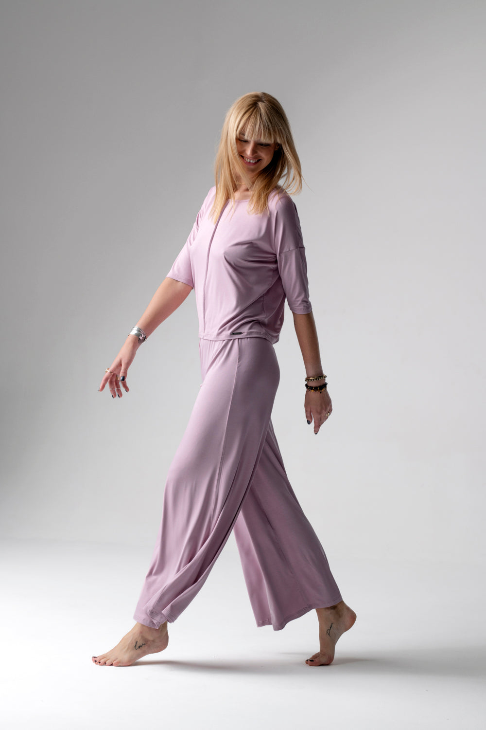 Jackie piżama loungewear z szerokimi spodniami – lila_5