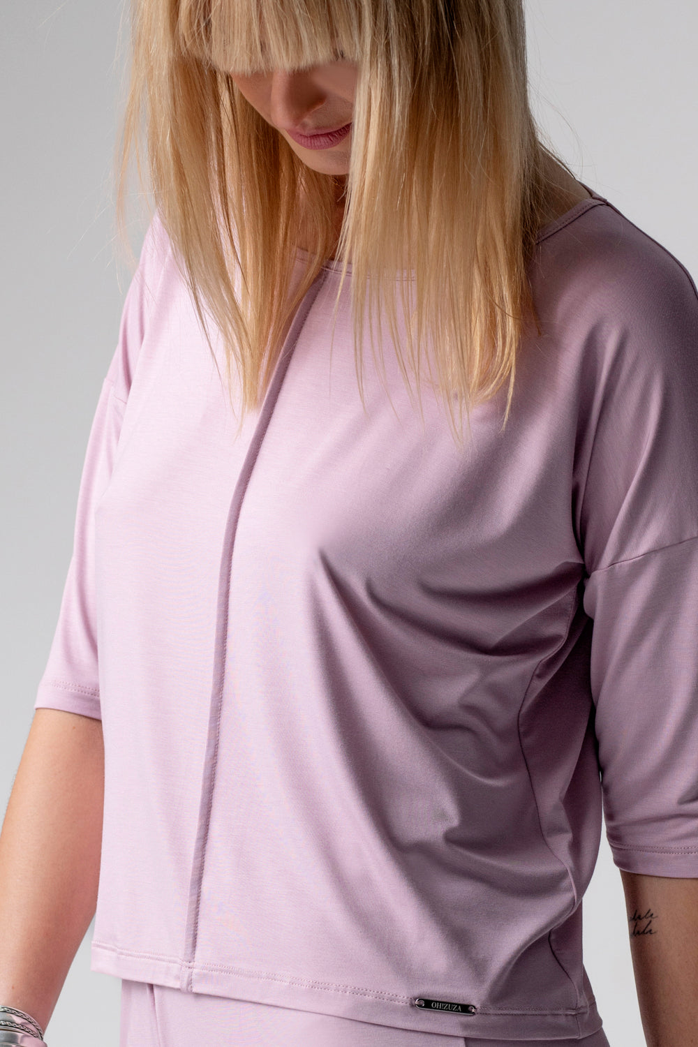 Jackie piżama loungewear z szerokimi spodniami – lila_4